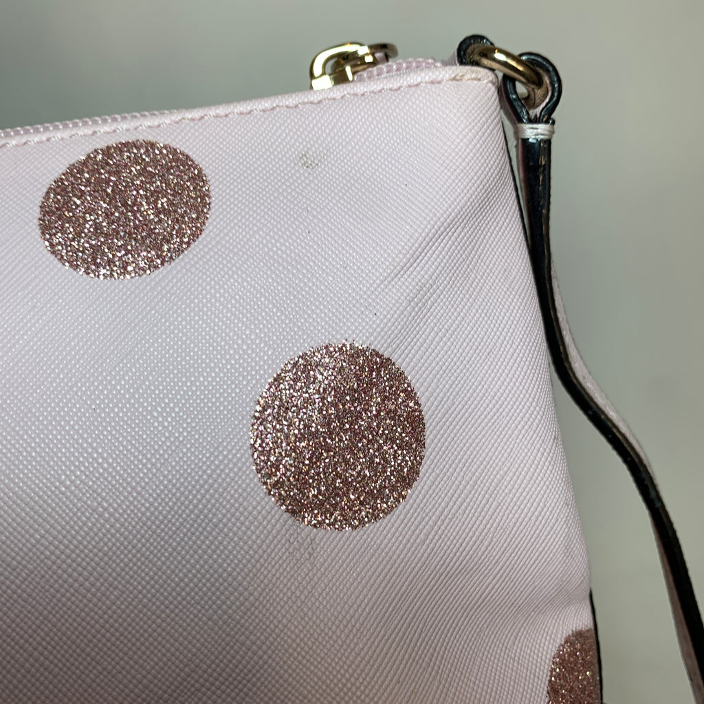 Kate Spade Pink Polka Dot Crossbody Bag | Pre Loved |