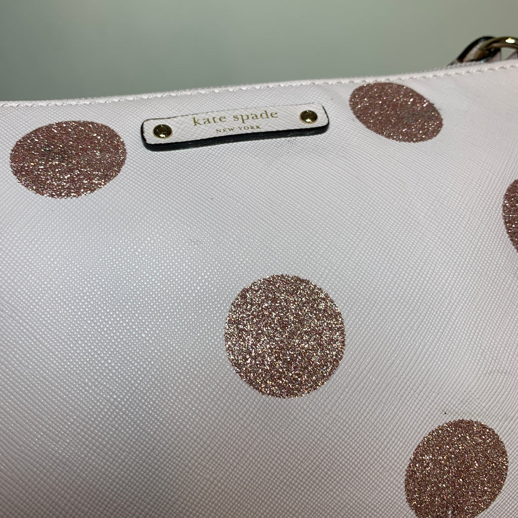 Kate Spade Pink Polka Dot Crossbody Bag | Pre Loved |
