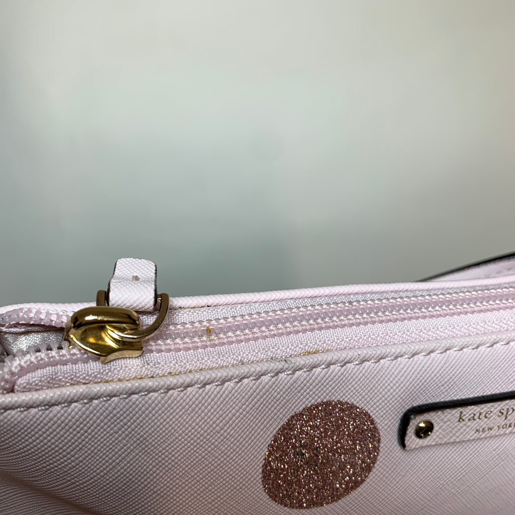 Kate Spade Pink Polka Dot Crossbody Bag | Pre Loved |
