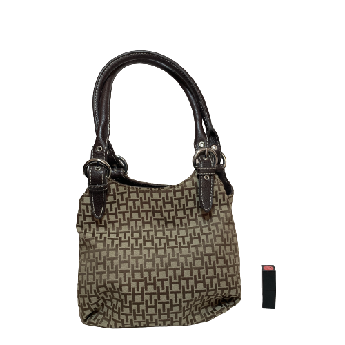 Tommy Hilfiger Brown Monogram Mini Tote | Pre Loved |