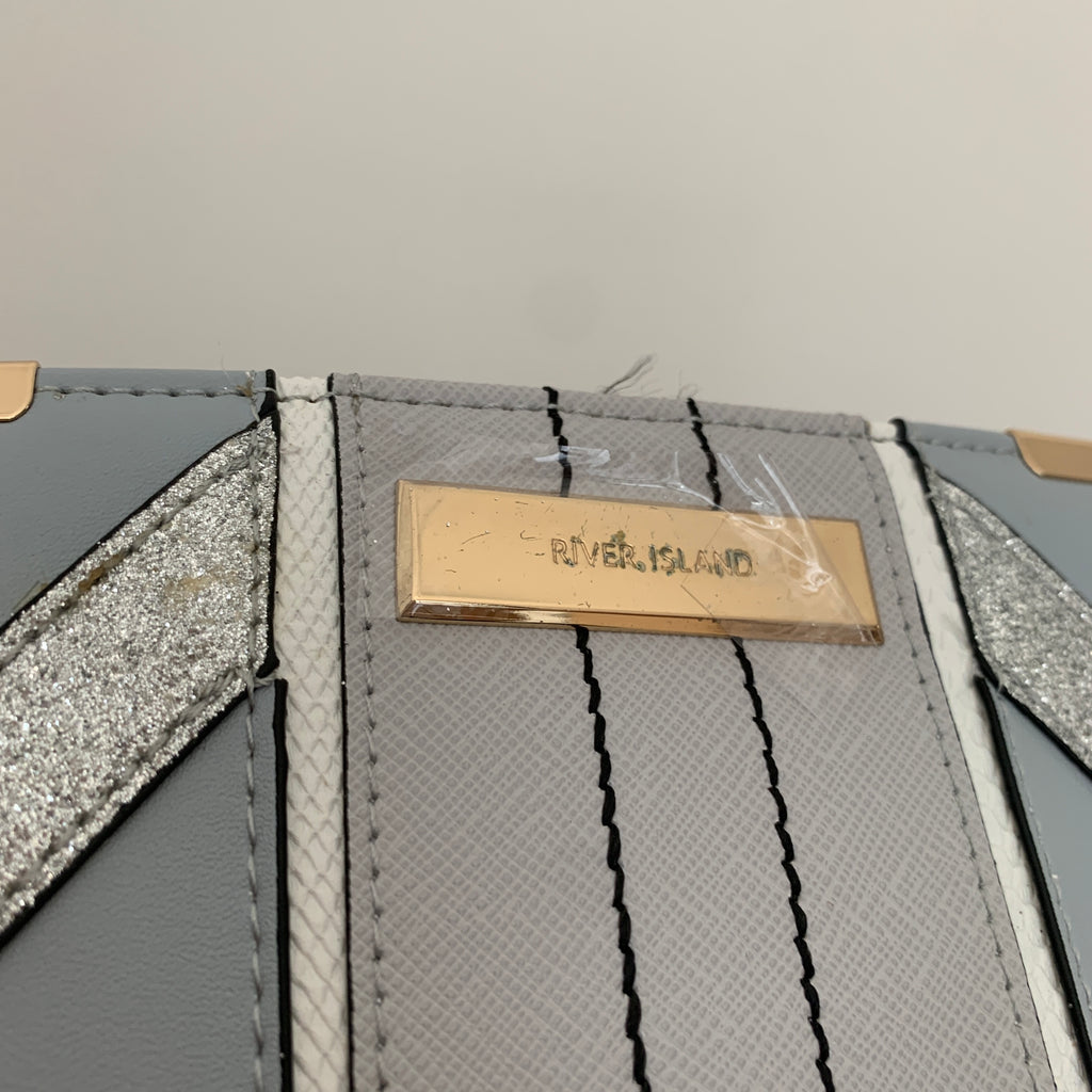 River Island Blue & Grey Envelope Wallet | Like New |