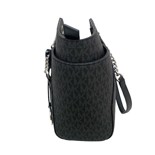 Michael Kors Black Monogram Chain Shoulder Bag  | Like New |