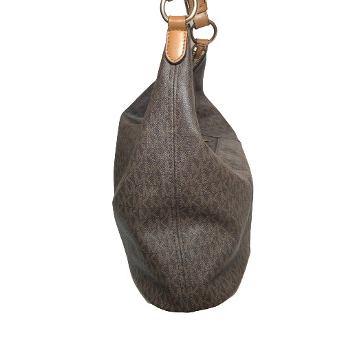 Michael Kors Monogram Logo Hobo Shoulder Bag | Pre Loved |