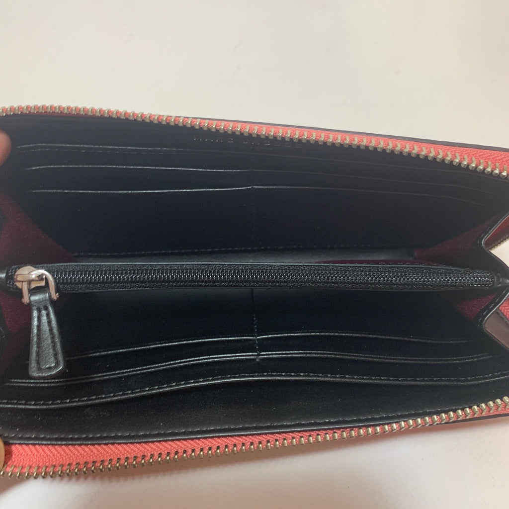 Marc Jacobs Coral Pebbled Leather Ziparound Wallet | Gently Used |