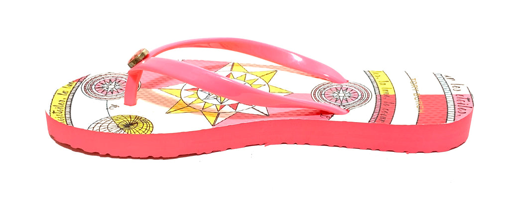 Tory Burch Pink Rubber Flip Flops | Like New |