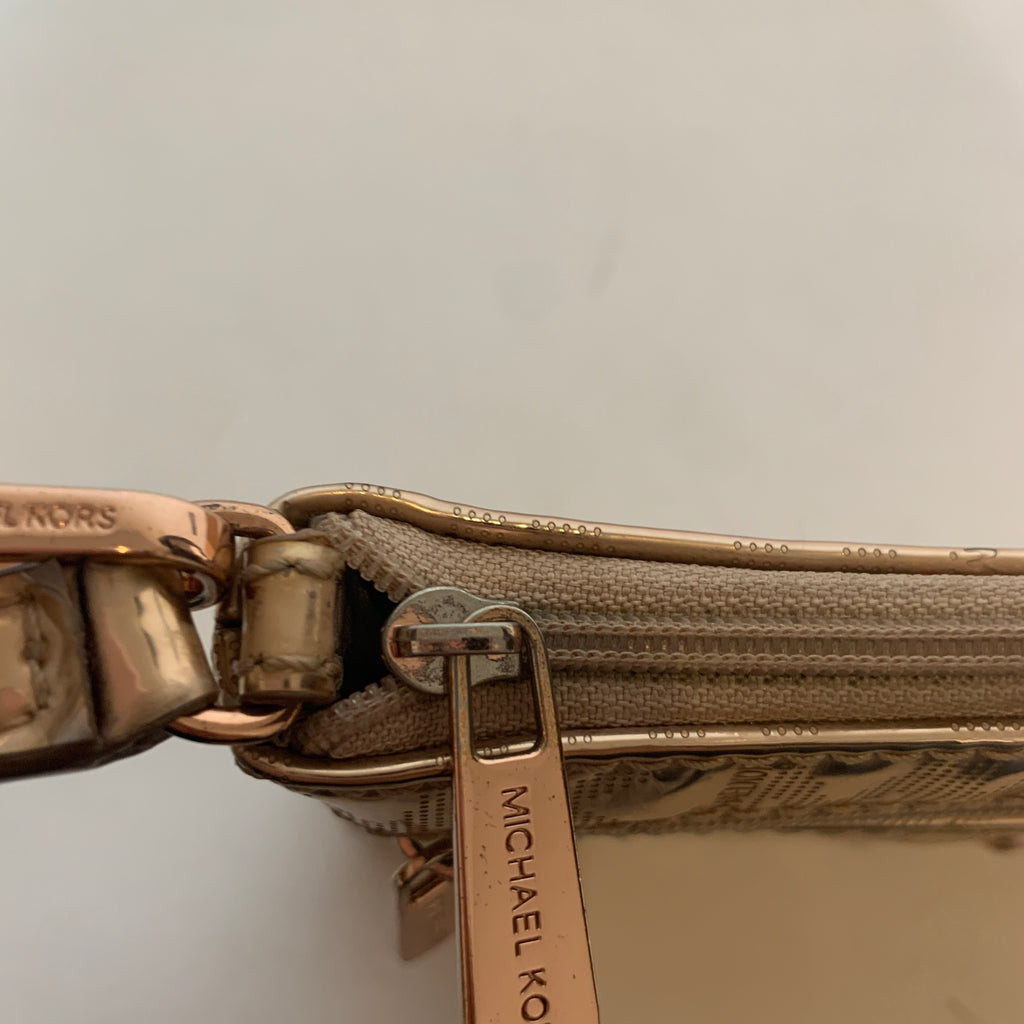 Michael Kors Monogram Rose Gold Wristlet | Gently Used |