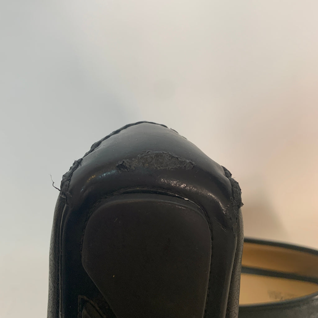 Michael Kors Black Leather Fulton Loafers | Pre Loved |