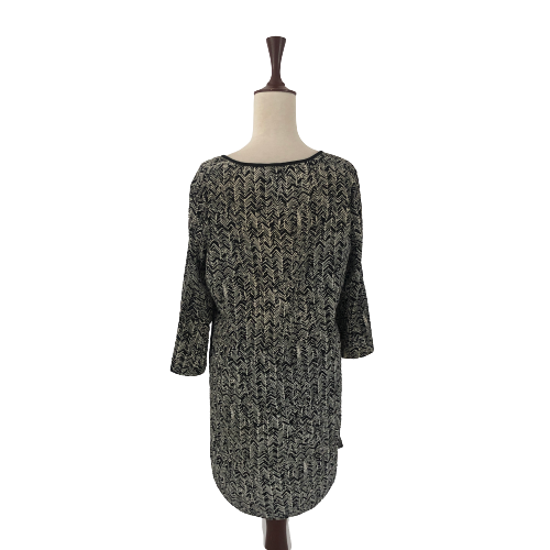 Mango Black Printed Tunic | Pre Loved |