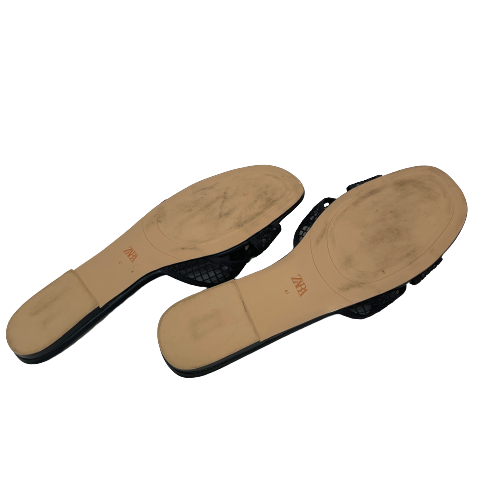 ZARA Black Pearl Slides | Pre Loved |