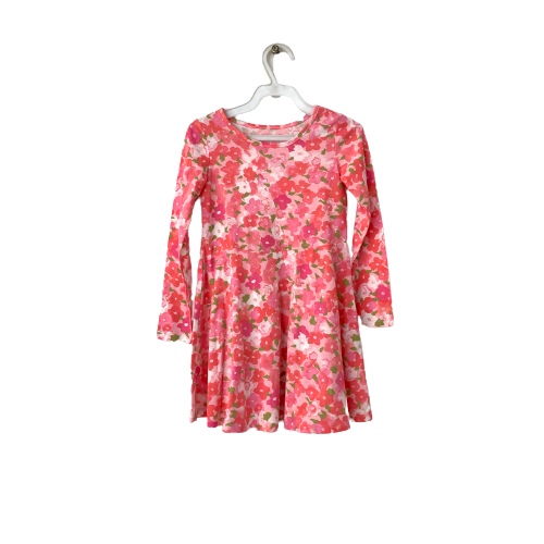 The Children's Place Pink Floral Long-sleeved Dress | Brand New |