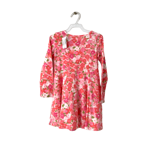 The Children's Place Pink Floral Long-sleeved Dress | Brand New |