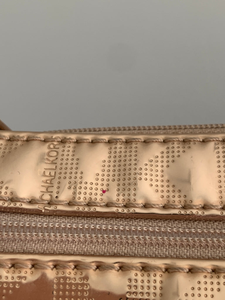 Michael Kors Monogram Rose Gold Wristlet | Gently Used |