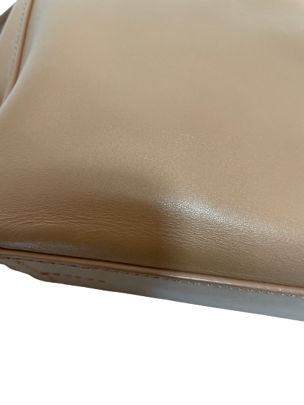 Tory Burch Tan Leather ' Erica' Woven Shoulder Bag | Gently Used |