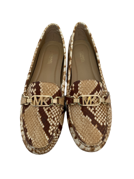 Michael Kors Snakeskin Print 'GRIER' Moccasin Loafers | Brand New |