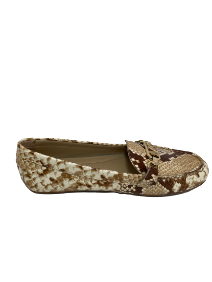 Michael Kors Snakeskin Print 'GRIER' Moccasin Loafers | Brand New |