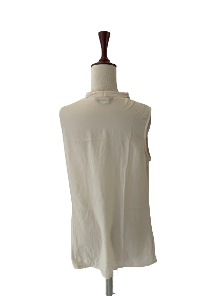 Max Cream Cowl Neck Studded Top | Gently Used |