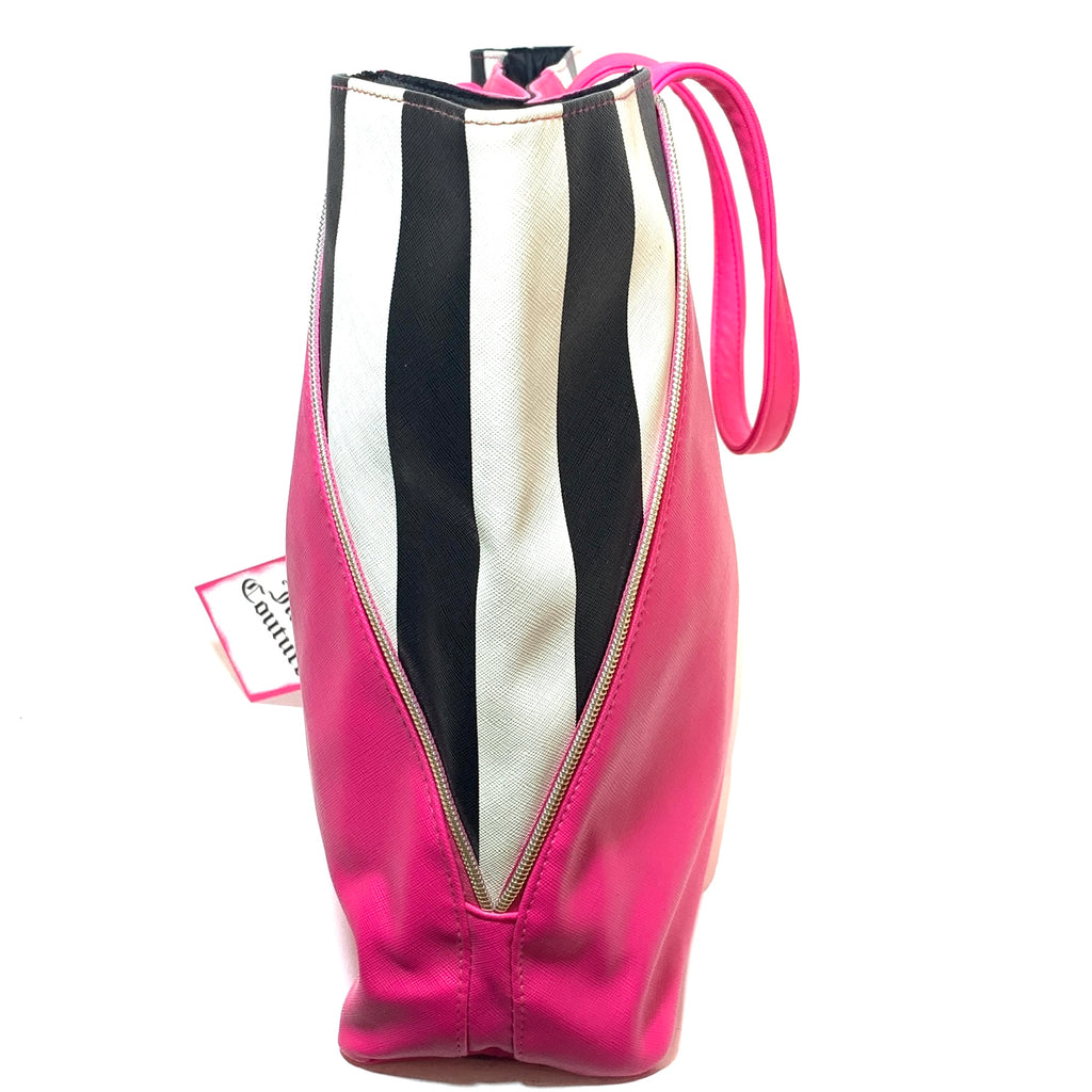 Juicy Couture Hot Pink & Zebra Print Large Tote Bag | Brand New |