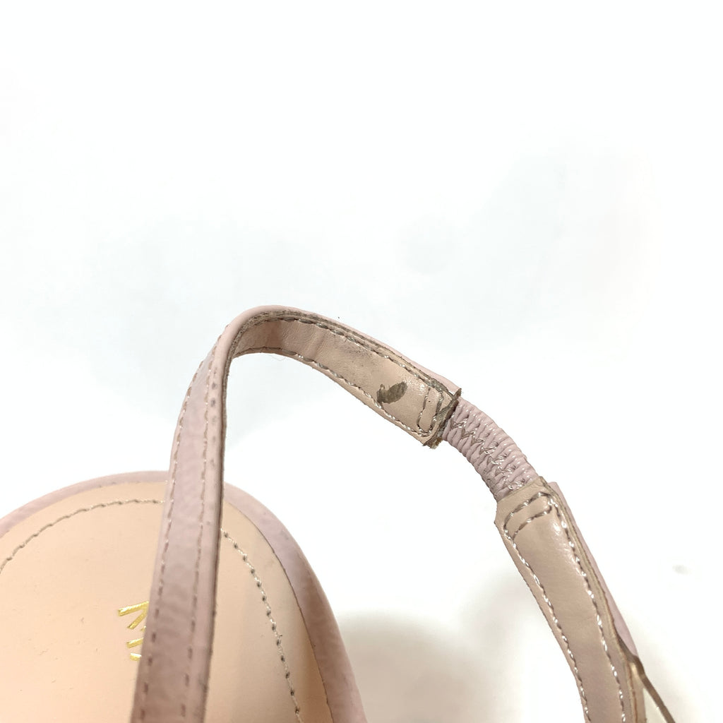 Mango Pink Pointed Vinyl Pumps | Brand New |