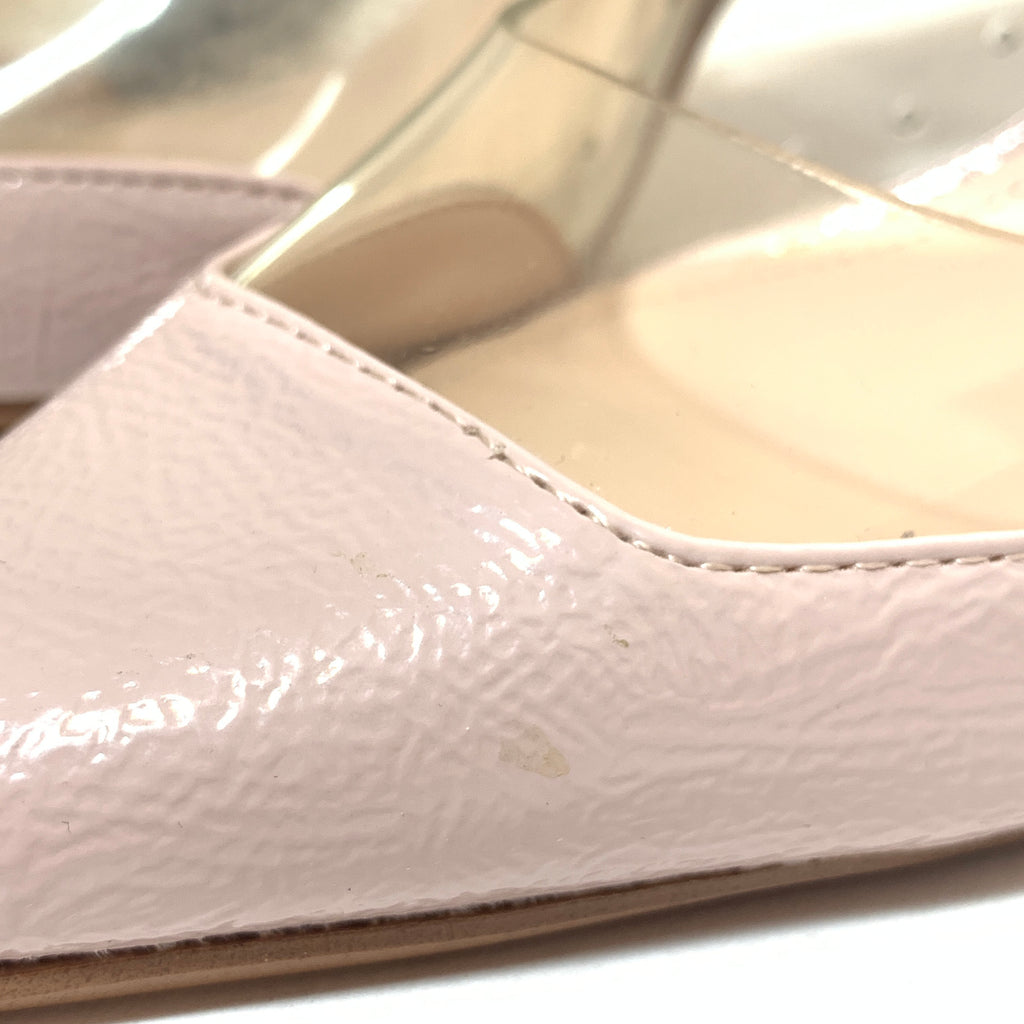 Mango Pink Pointed Vinyl Pumps | Brand New |