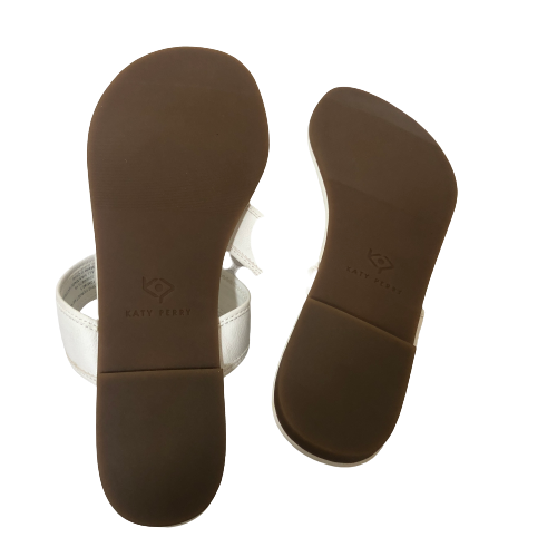 Katy Perry White Daisy Thong Sandals | Brand New |