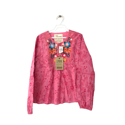 The Children's Place Pink Embroidered Top | Brand New |