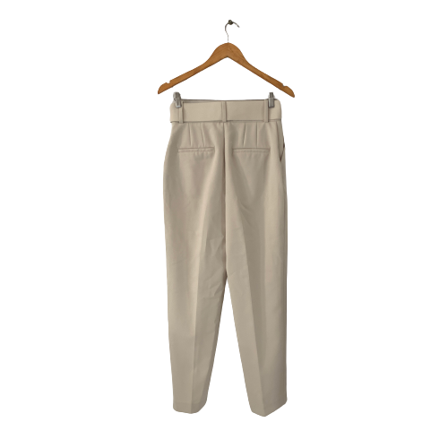 ZARA Beige Belted Pants | Brand New |
