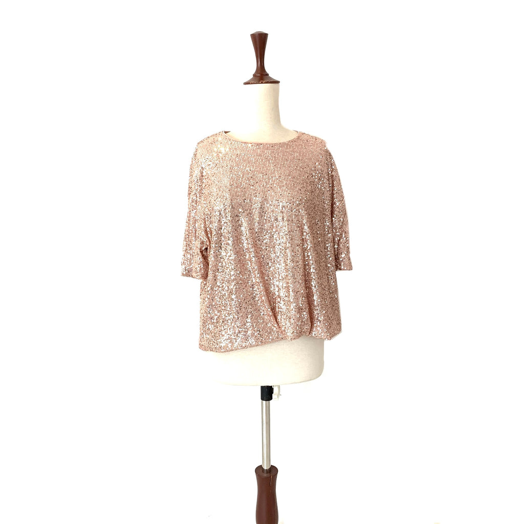 H&M Pink Sequins Top | Brand New |