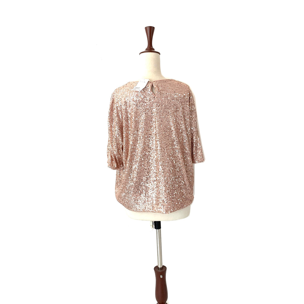 H&M Pink Sequins Top | Brand New |