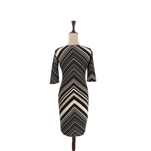 Principles Black Striped Bodycon Dress | Gently Used |