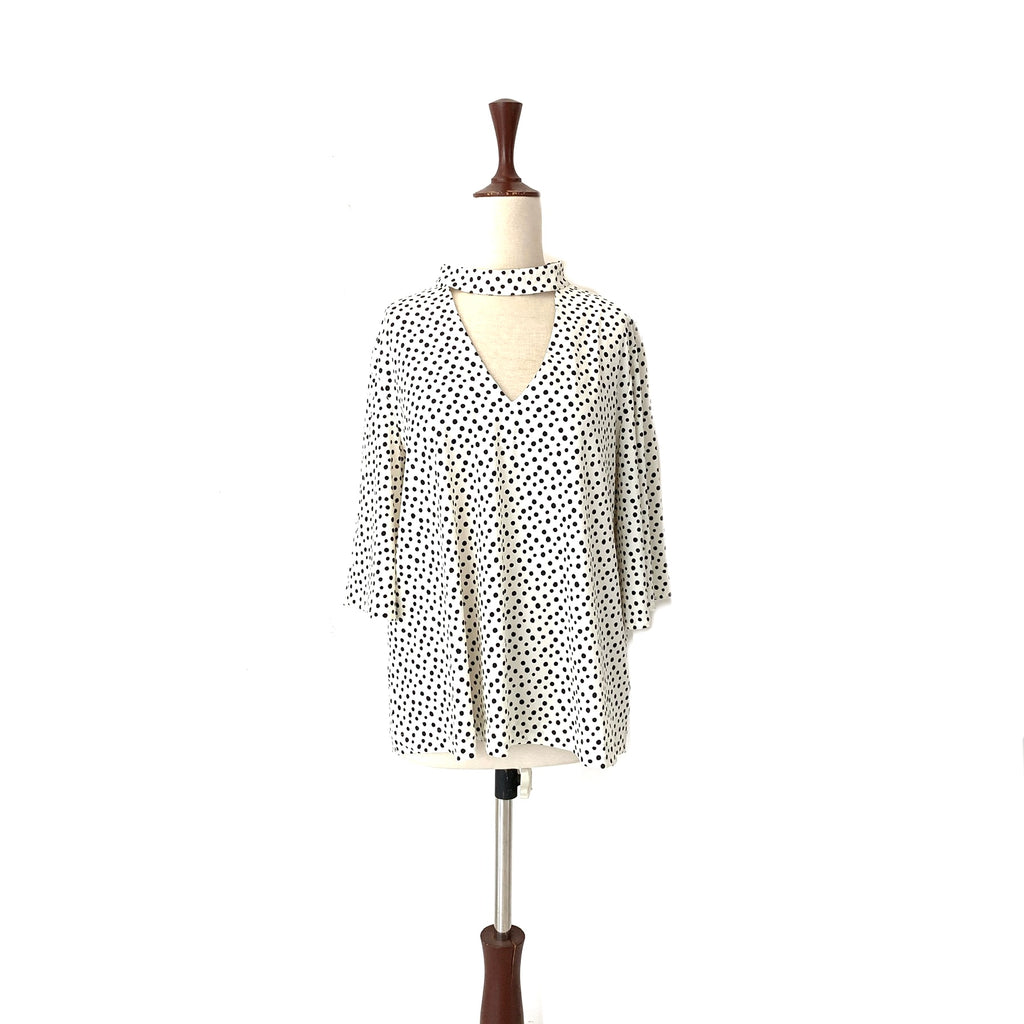 NEXT Black & White Polka Dot Top | Brand New |