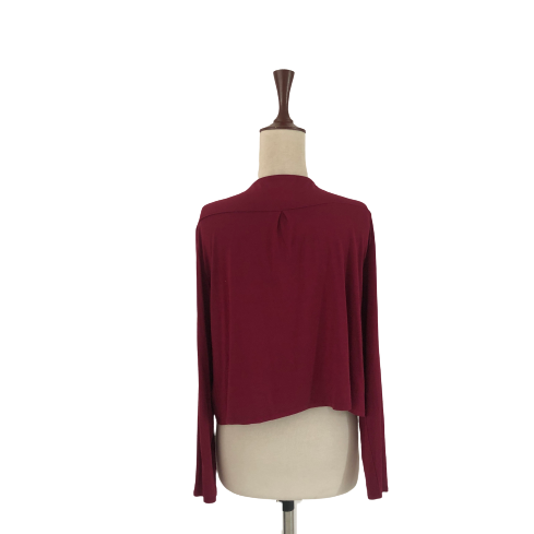 Splash Maroon Long-sleeved Shrug | Brand New |