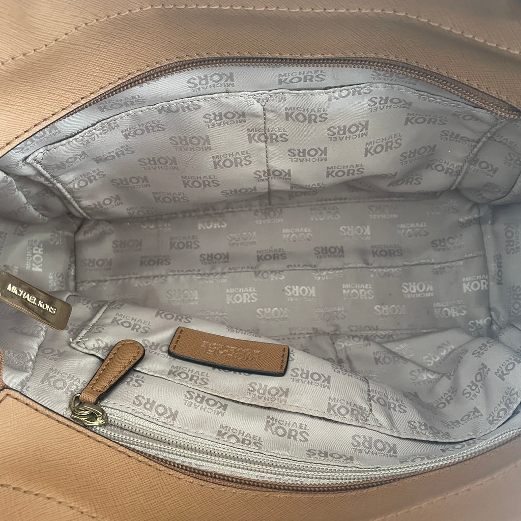 Michael Kors Brown Monogram Jetset Chain | Gently Used |