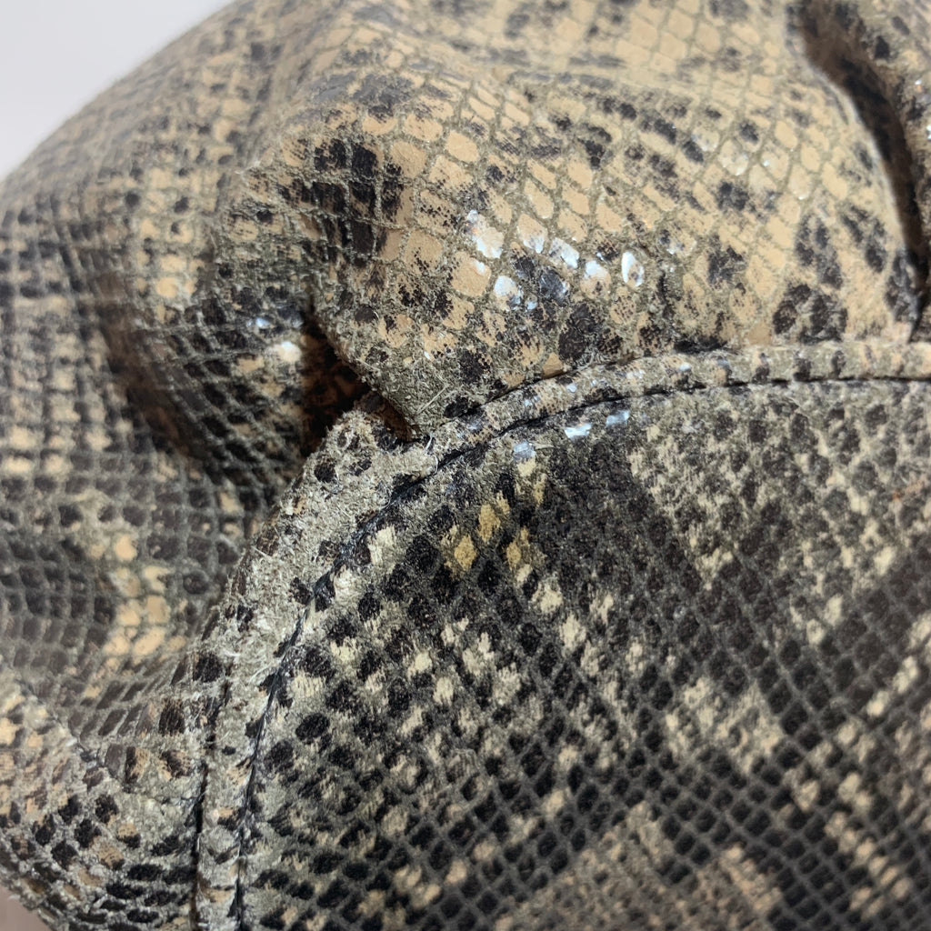 Michael Kors Grey Snakeskin Print Shoulder Bag | Pre Loved |