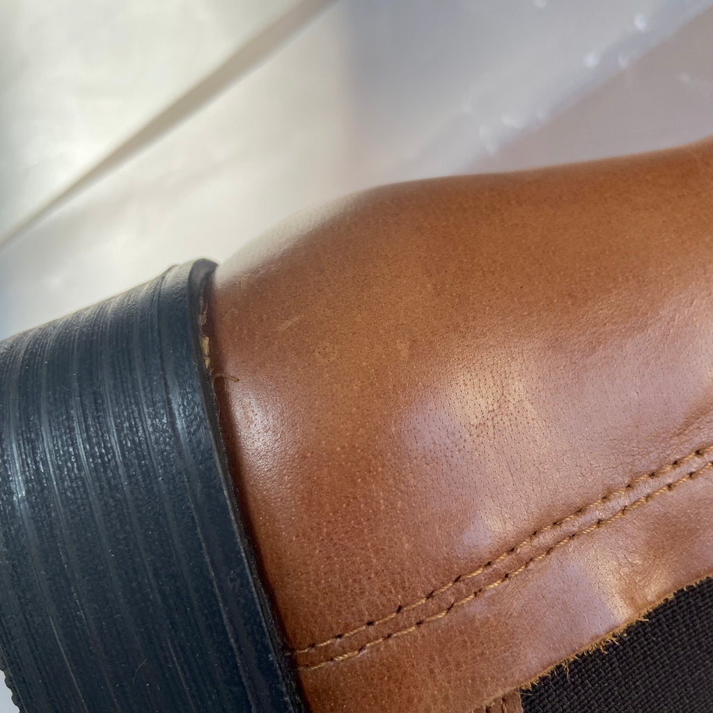 New Look Brown Leather Ankle Boots | Like New |