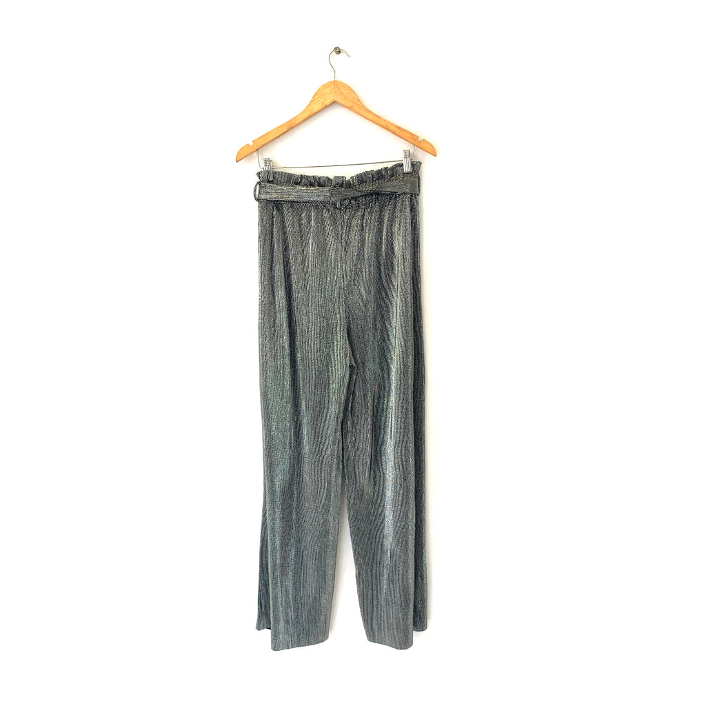 Mango Silver Metallic Pants | Brand New |