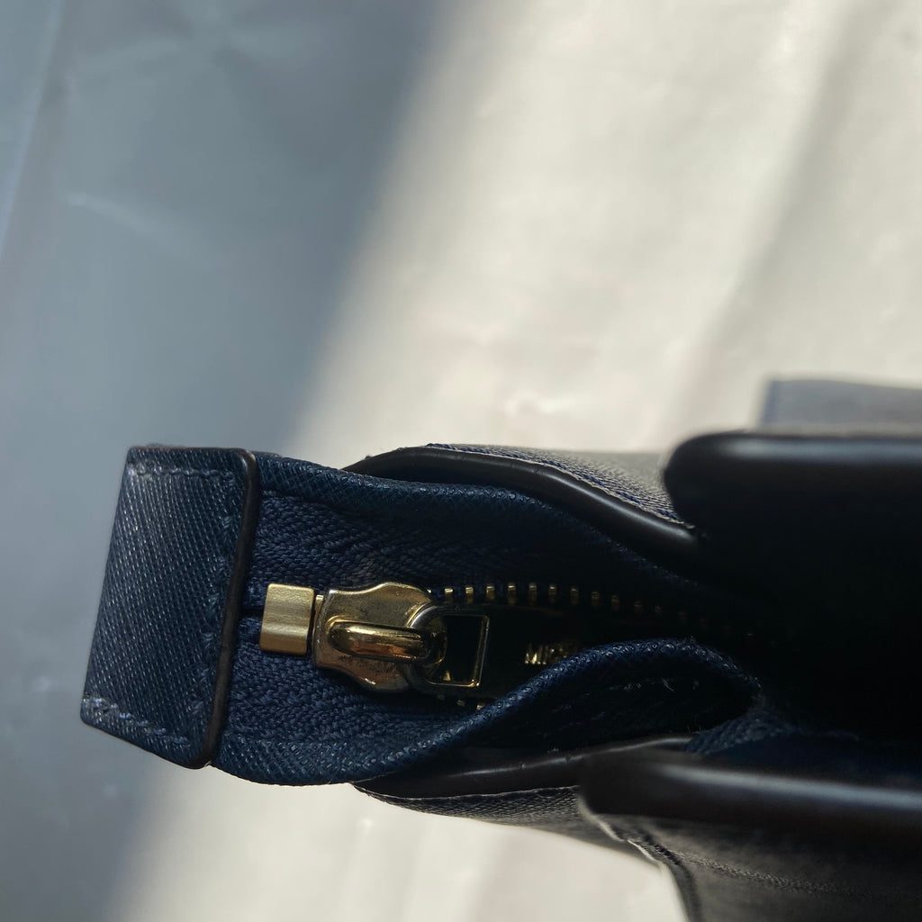 Michael Kors Navy Leather Selma Satchel | Pre Loved |