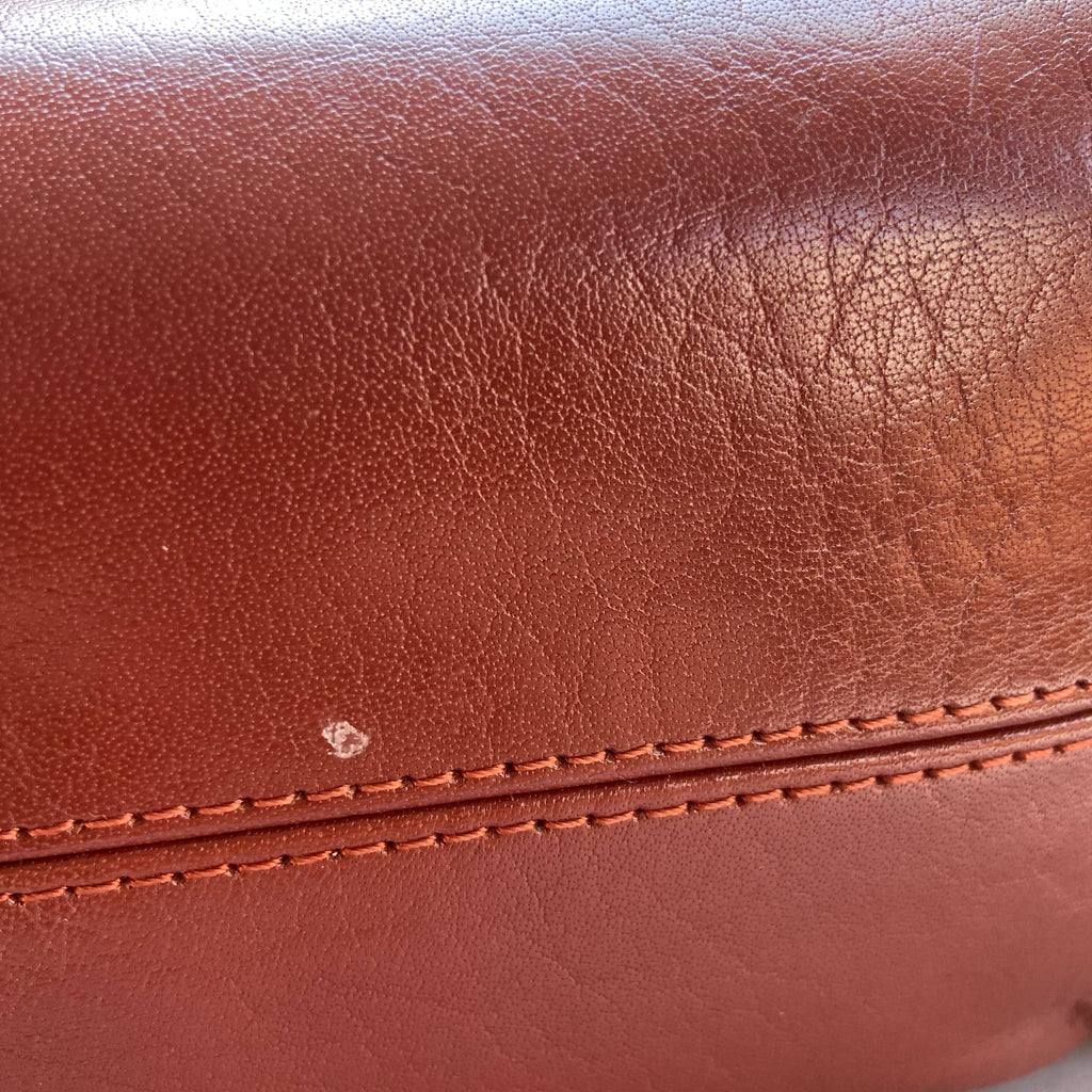 Jafferjees Brown Leather Shoulder Bag | Pre Loved |