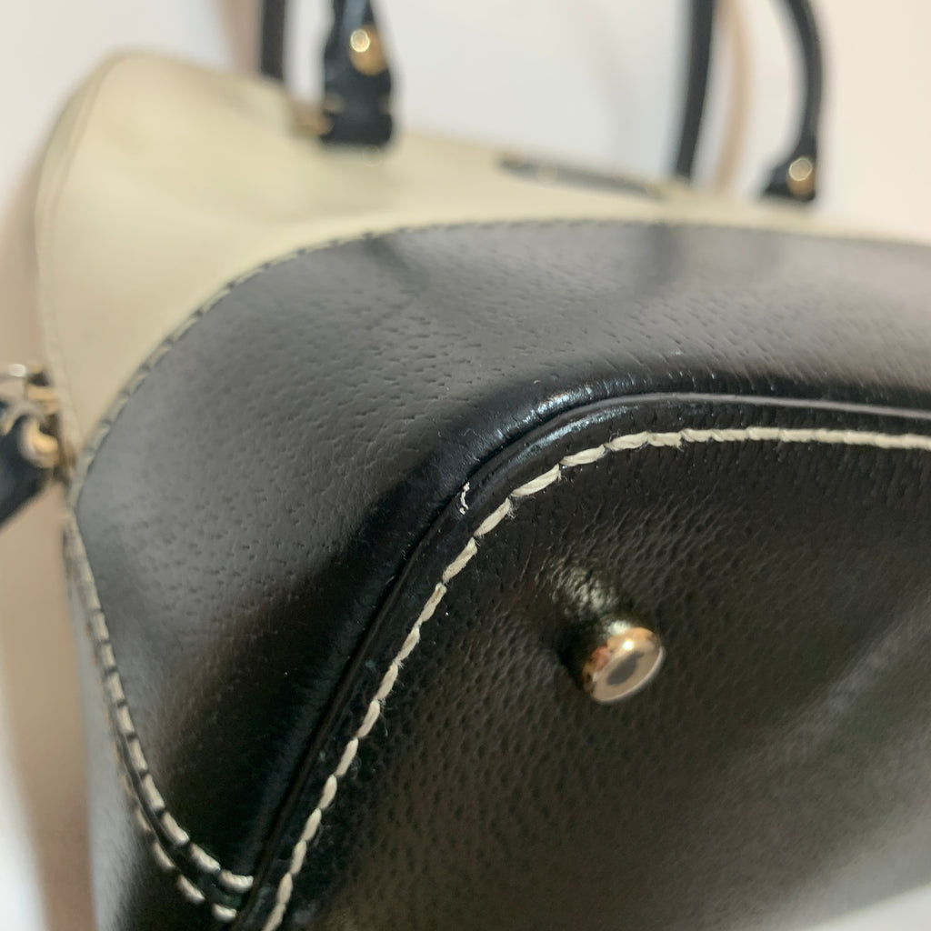 Kate Spade Cream & Black Large Dome Shoulder Bag | Pre Loved |