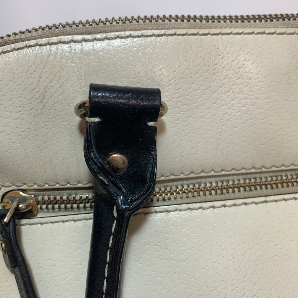 Kate Spade Cream & Black Large Dome Shoulder Bag | Pre Loved |