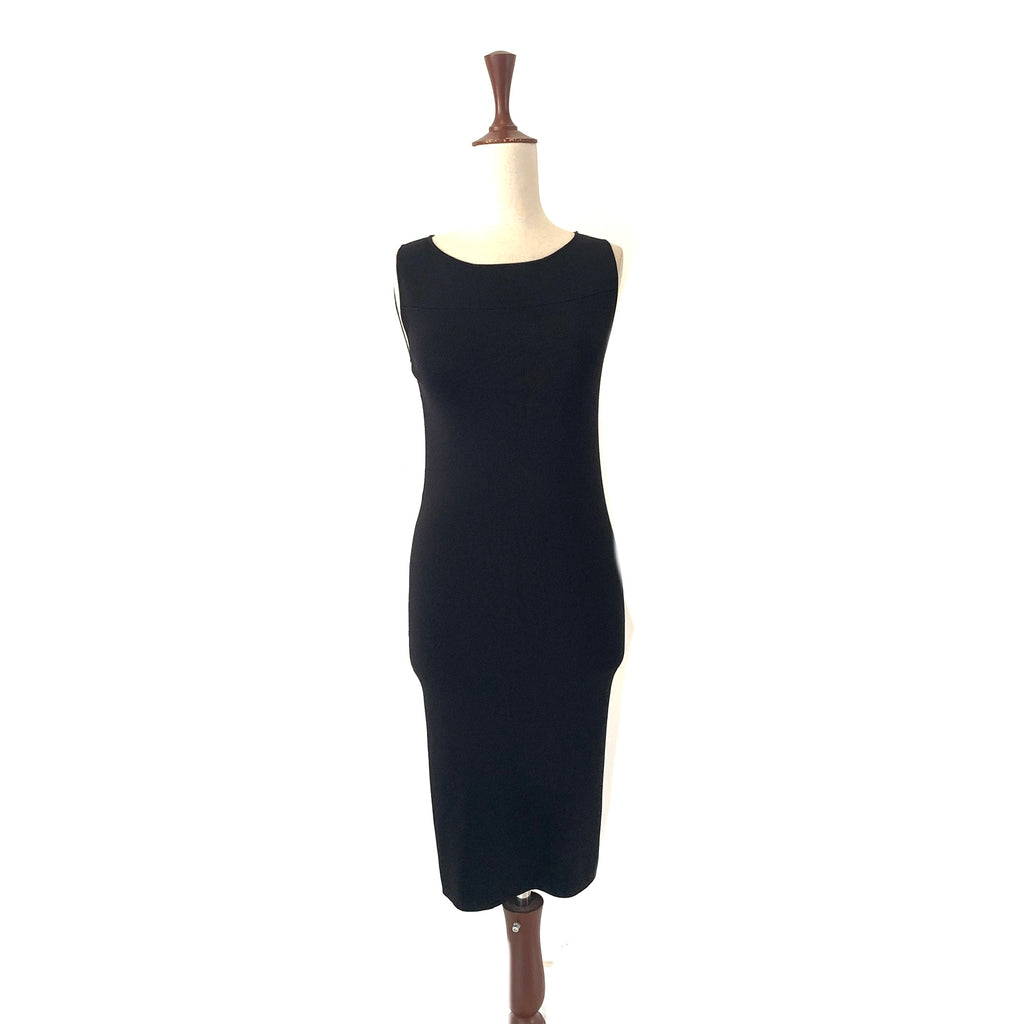 ZARA Black Cut-out Back Knit Dress | Brand New |