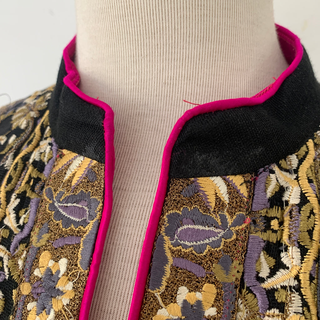 Sana Safinaz Black Net Embroidered Kameez | Gently Used |