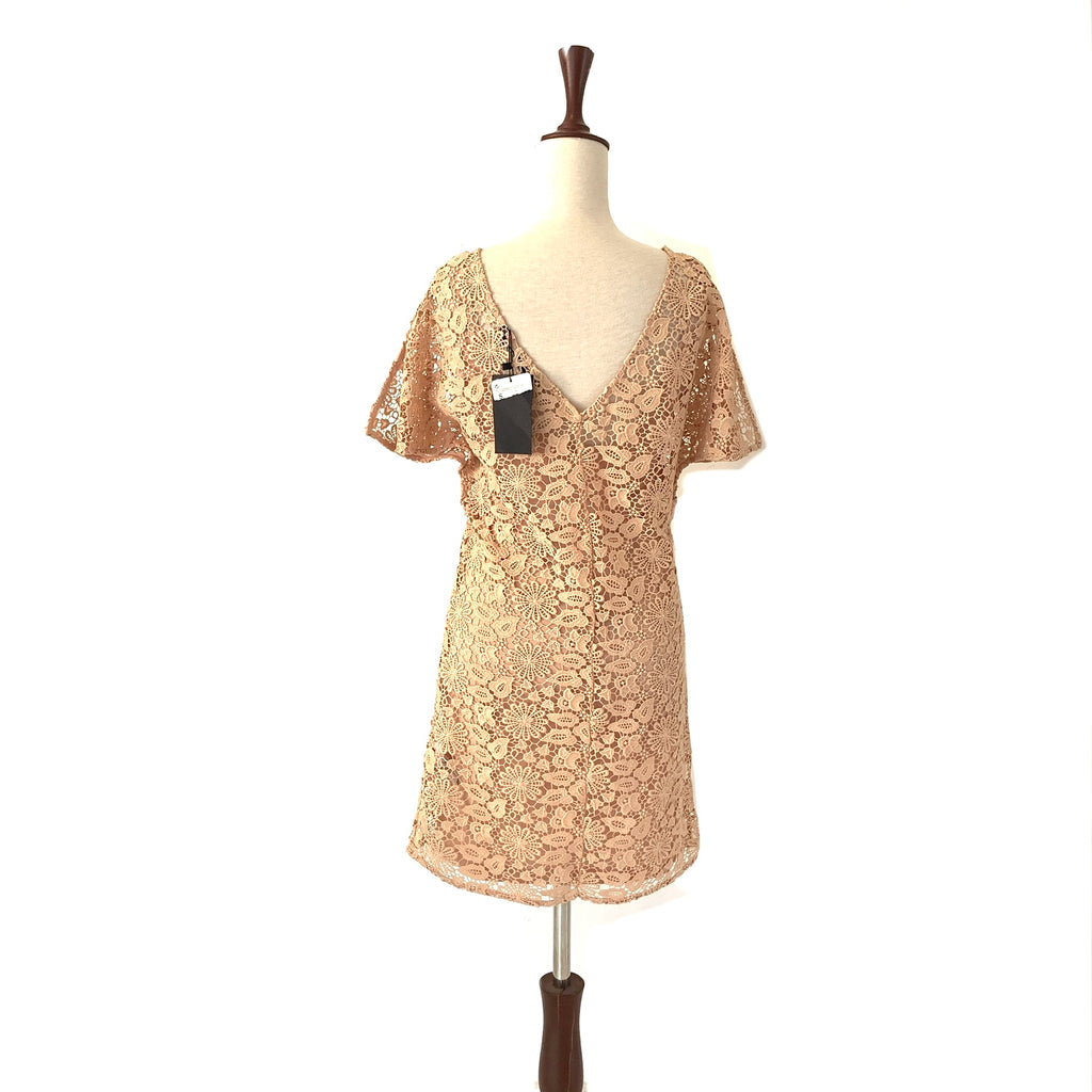 ZARA Peach Lace Dress | Brand New |