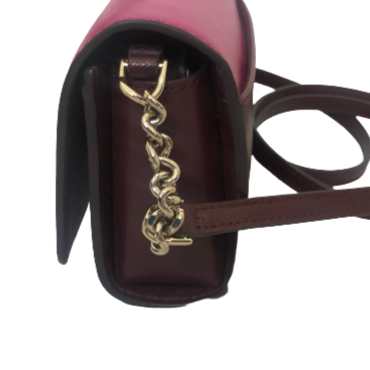 Kate Spade Pink & Purple Leather Cross Body Bag | Like New |