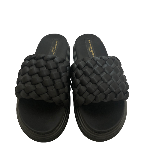Kurt Geiger Black Chunky Platform Slides | Brand New |