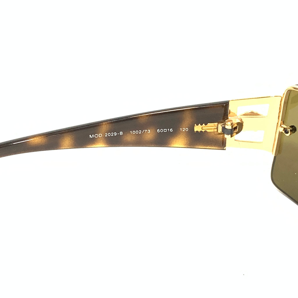 Versace Rimless Gold Metal 2029B Unisex Sunglasses | Brand New |