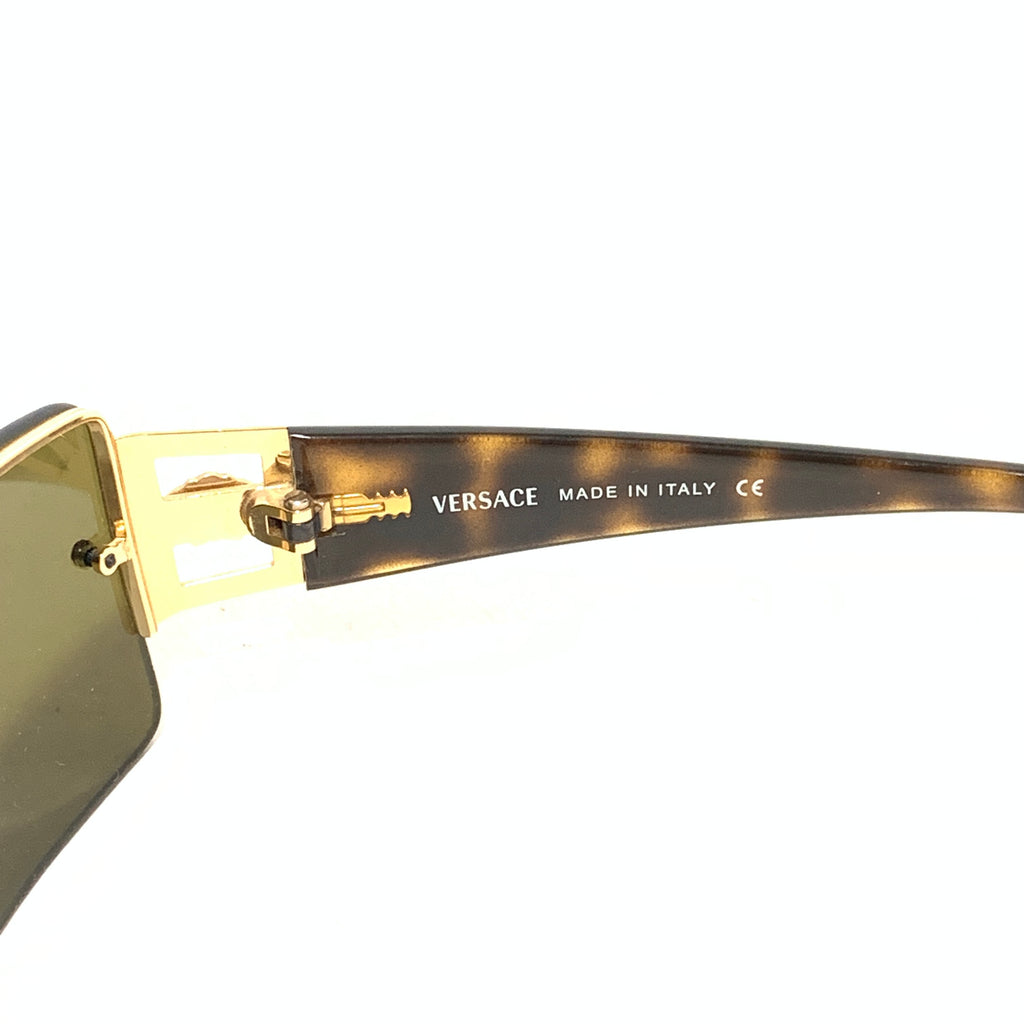 Versace Rimless Gold Metal 2029B Unisex Sunglasses | Brand New |