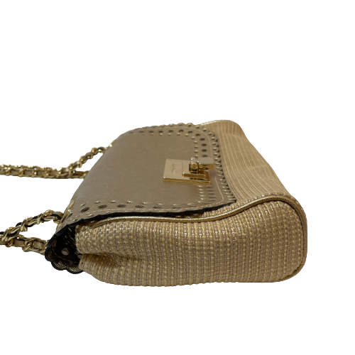 Michael Kors Gold 'Violet Vivian' Shoulder Bag | Pre Loved |