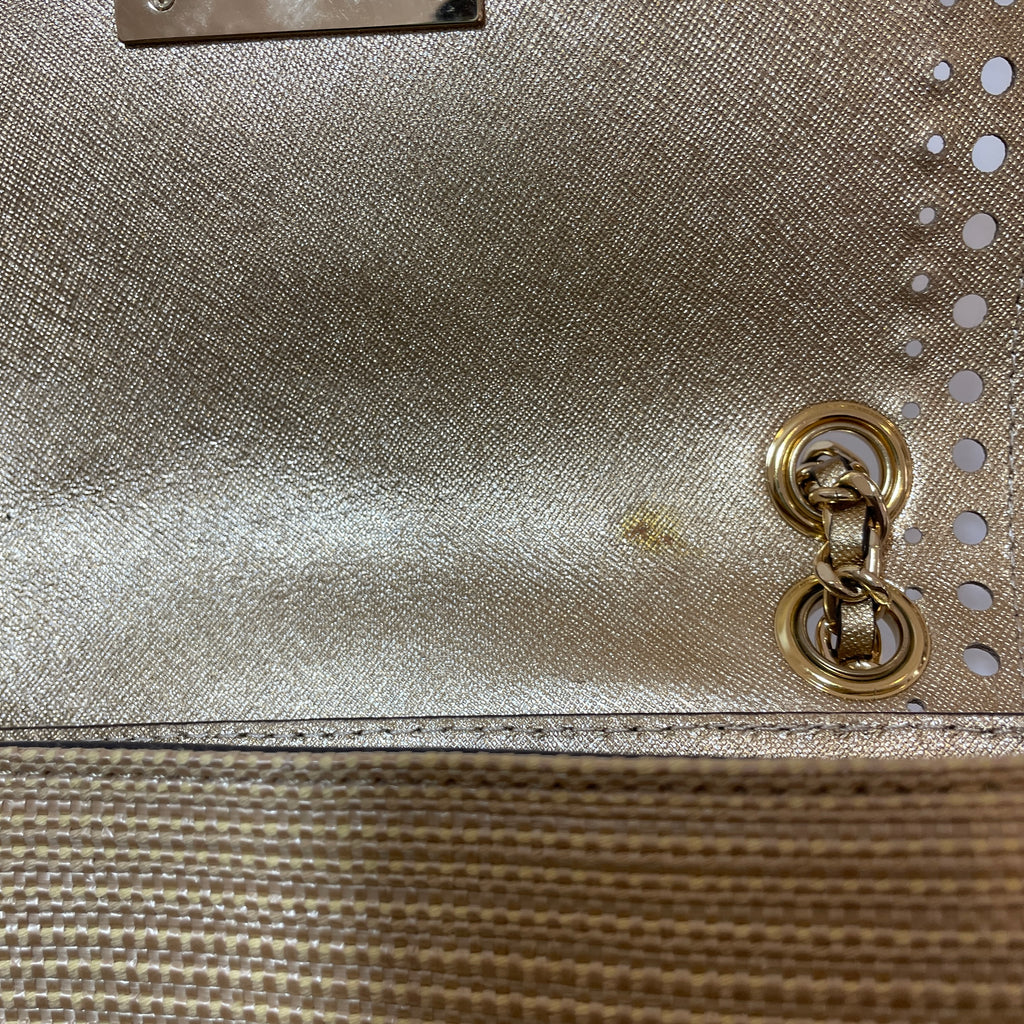 Michael Kors Gold 'Violet Vivian' Shoulder Bag | Pre Loved |