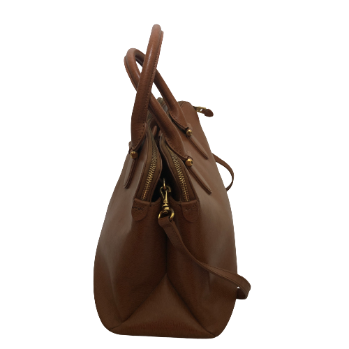 Ralph Lauren Brown Leather Satchel | Pre Loved |
