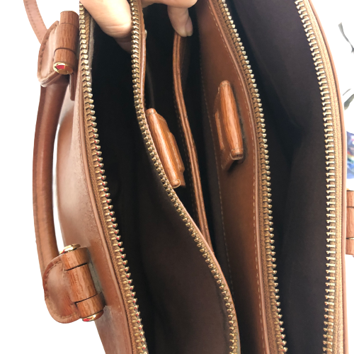 Ralph Lauren Brown Leather Satchel | Pre Loved |